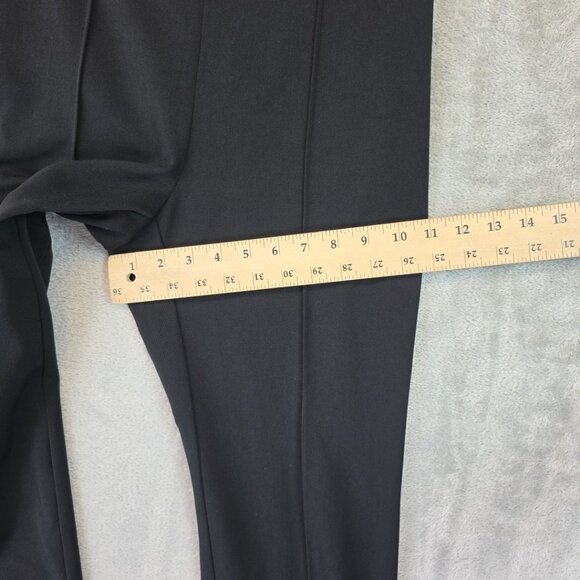 Nic + Zoe Pintuck Slit Leg Trouser Pants Women's Size 4 Black Onyx High Rise - Picture 15 of 16